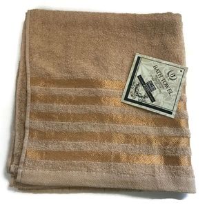 Bath Towel Cotton Polyester Taupe 27"x 54"